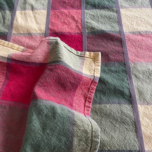 Avon Home Fashions Plaid Tablecloth Rectangle Autumn Fall Thanksgiving 20224 - Picture 8 of 8